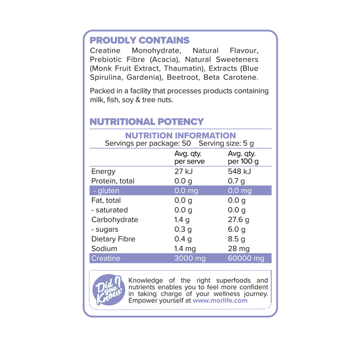 Morlife Creatine Cola Splash 250g