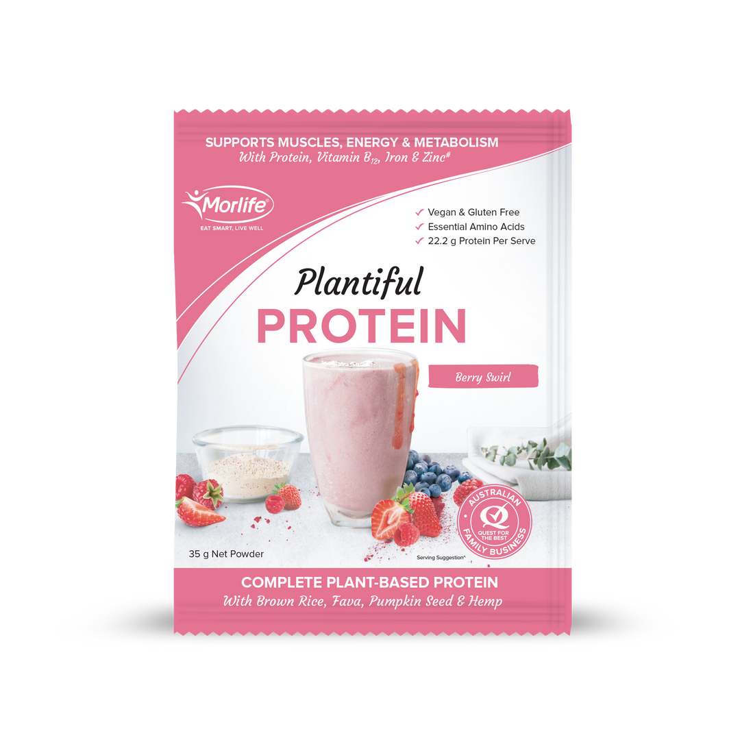 Morlife Plantiful Protein Berry Swirl 35g