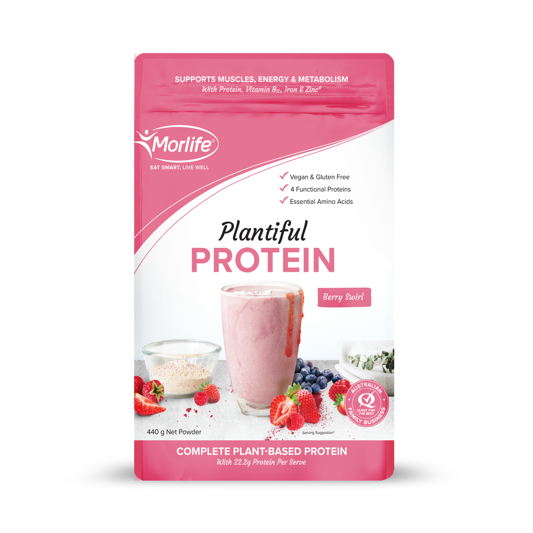 Morlife Plantiful Protein Berry Swirl 440g