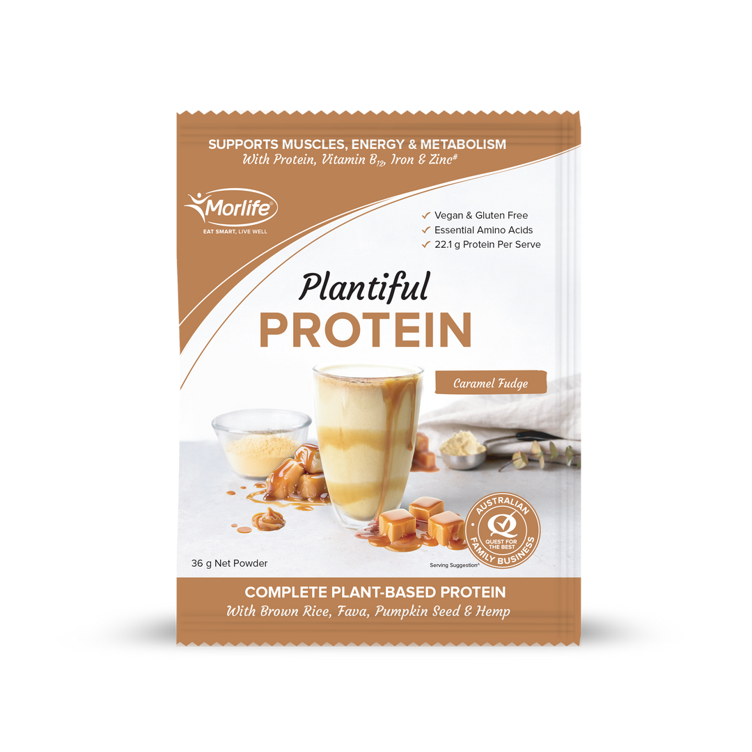 Morlife Plantiful Protein Caramel Fudge 36g