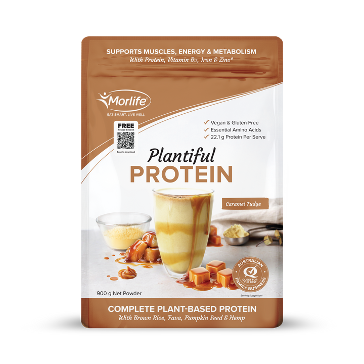 Morlife Plantiful Protein Caramel Fudge 900g