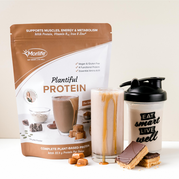 Morlife Plantiful Protein Choc Caramel Swirl 510g