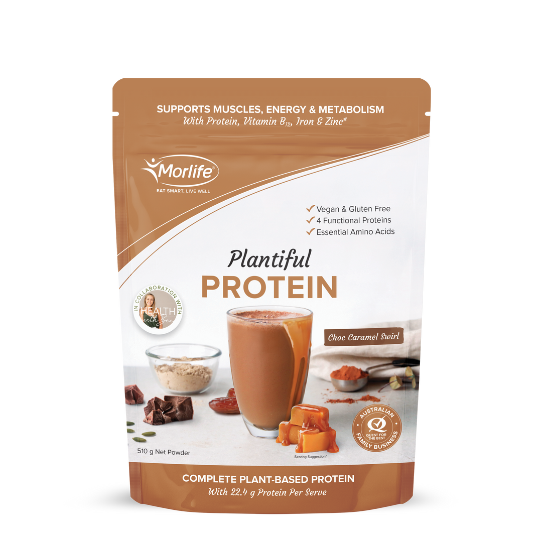 Morlife Plantiful Protein Choc Caramel Swirl 510g