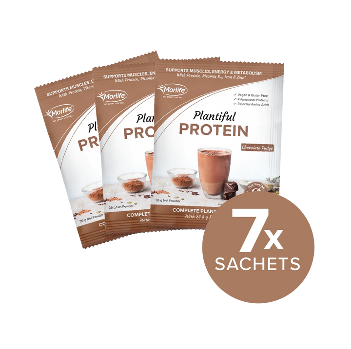 Morlife Plantiful Protein Chocolate Fudge Sachets