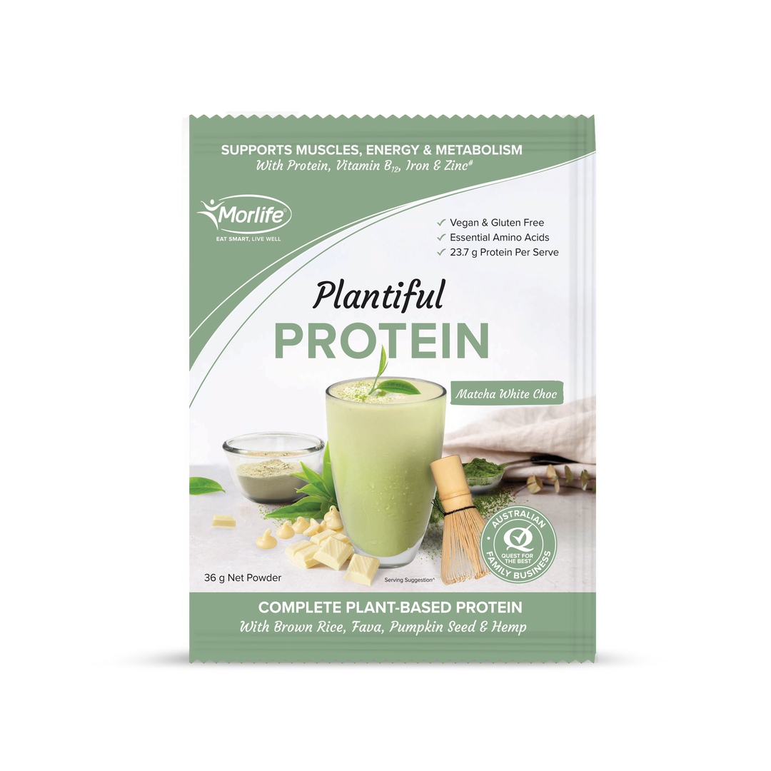 Morlife Plantiful Protein Matcha White Choc