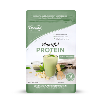 Morlife Plantiful Protein Matcha White Choc