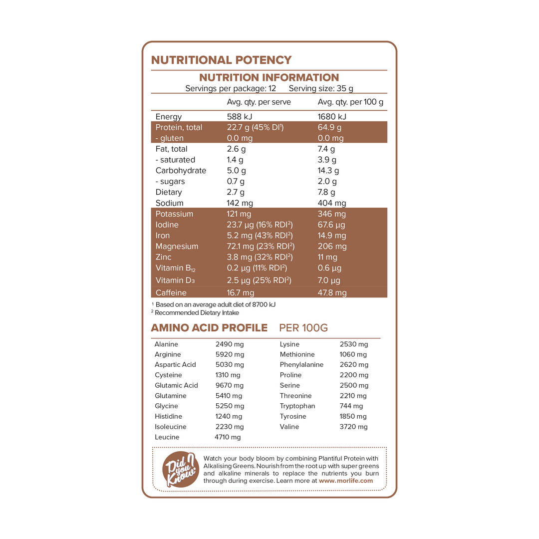 Morlife Plantiful Protein Tiramisu