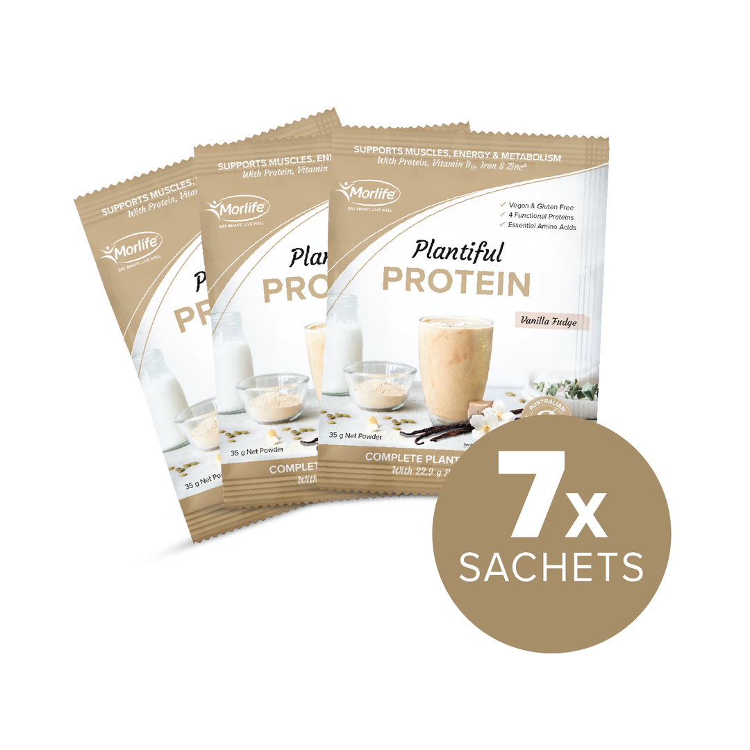 Morlife Plantiful Protein Vanilla Fudge Sachets