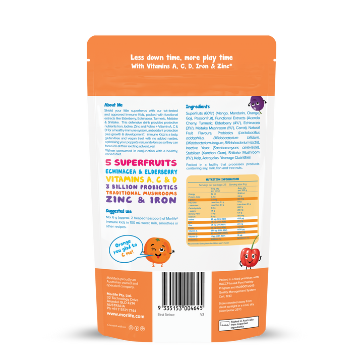 Morlife Super Kidz Bundle Immune Kidz 150g