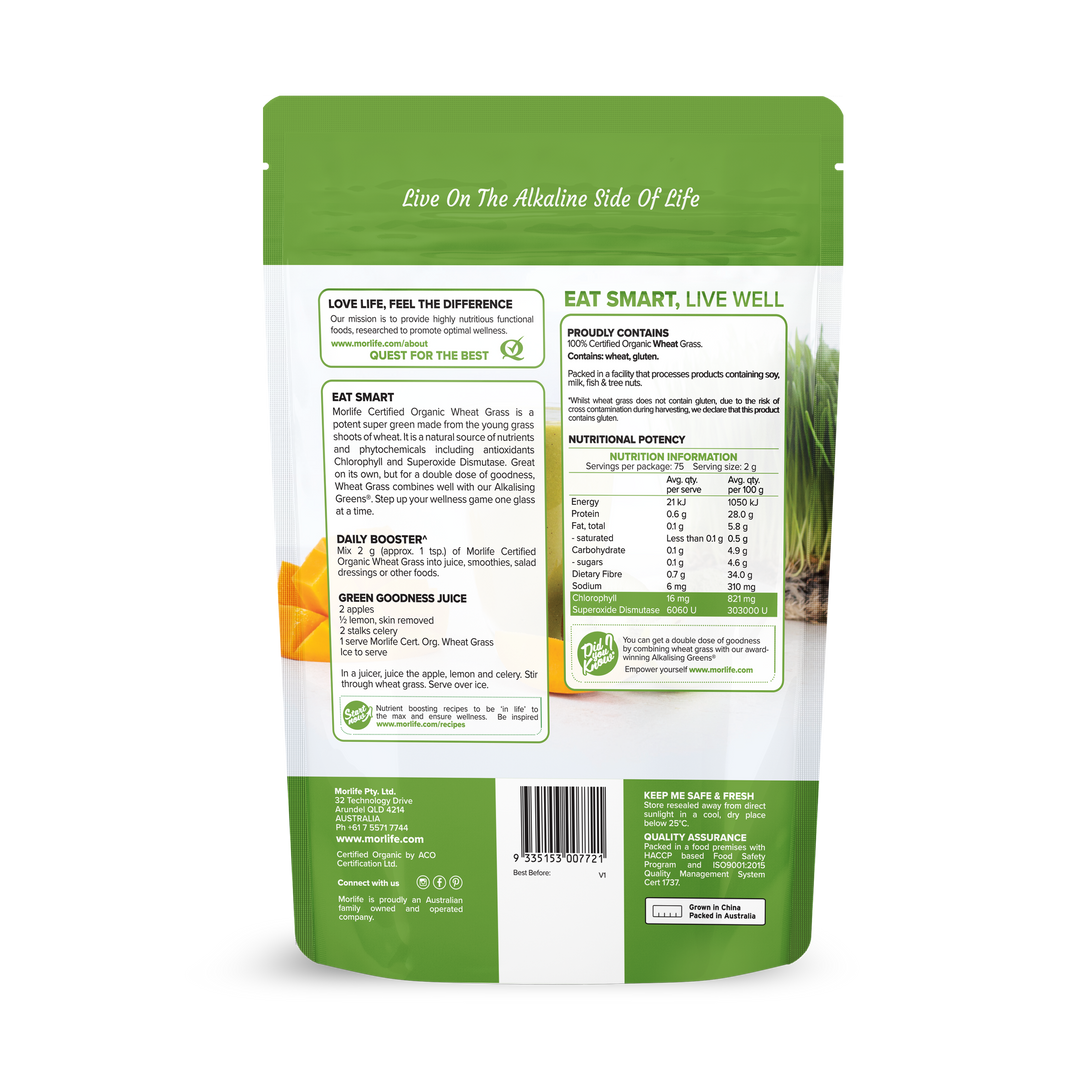 Morlife Wheat Grass 150g