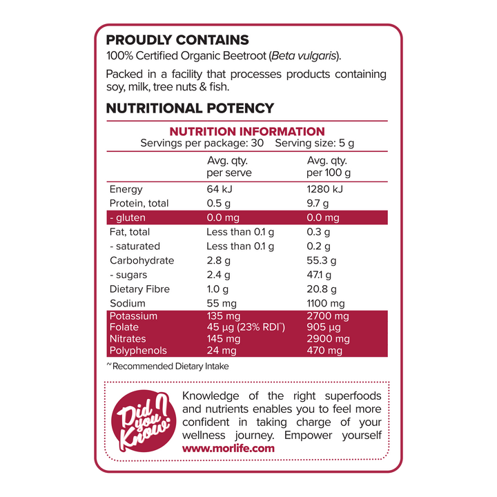 Beetroot Powder Certified Organic