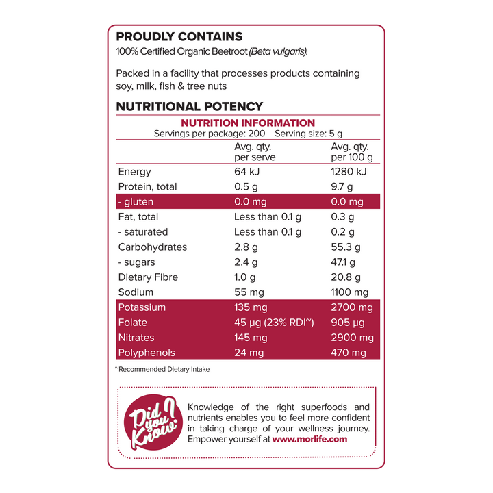 Beetroot Powder Certified Organic