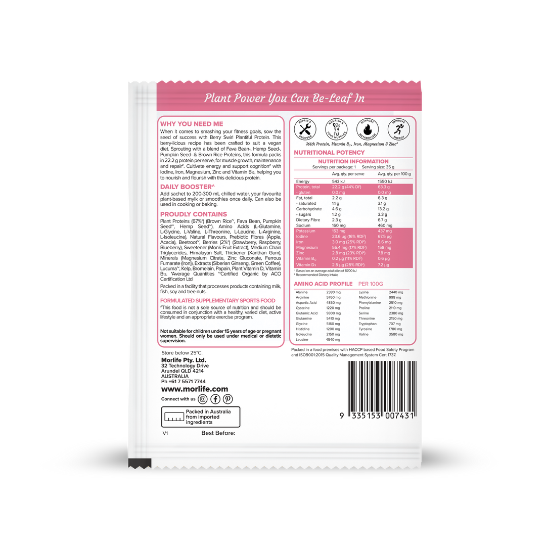 Plantiful Protein - Berry Swirl