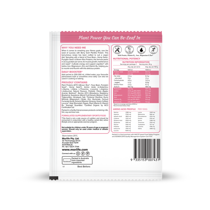 Plantiful Protein - Berry Swirl