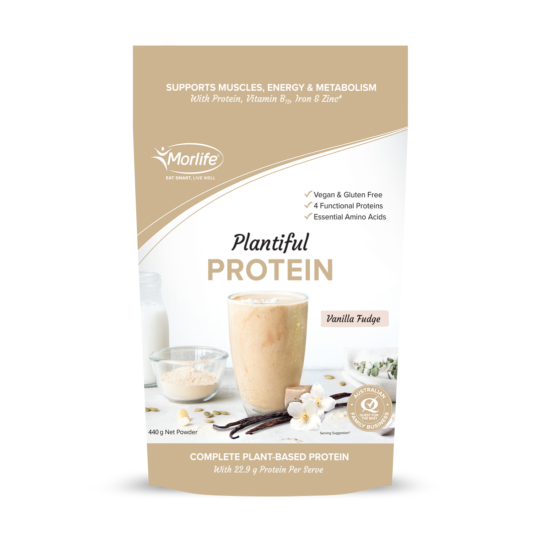 Morlife Plantiful Protein Vanilla Fudge 440g