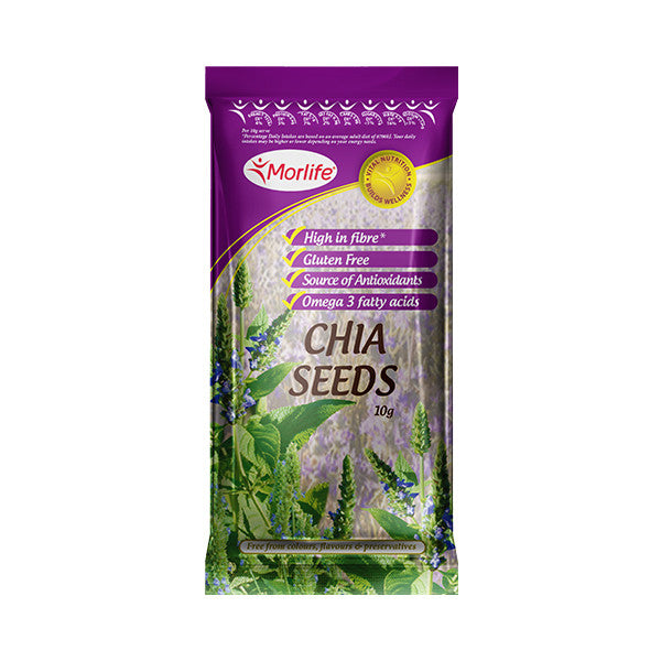 Chia Seeds - 10gm sachet (single serve) - Conventional 