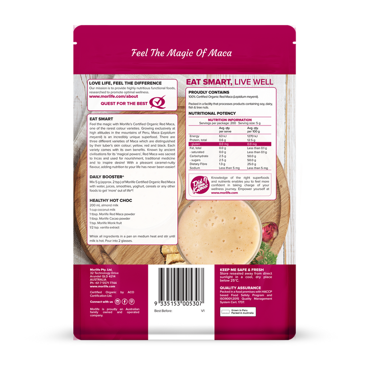 Red Maca Powder Certified Organic