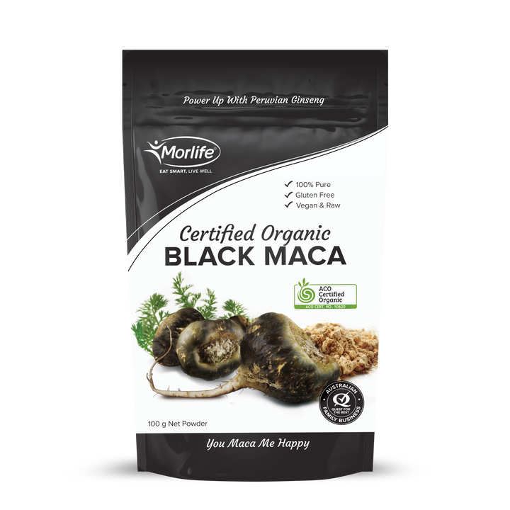 Morlife Certified Organic Black Maca 100g