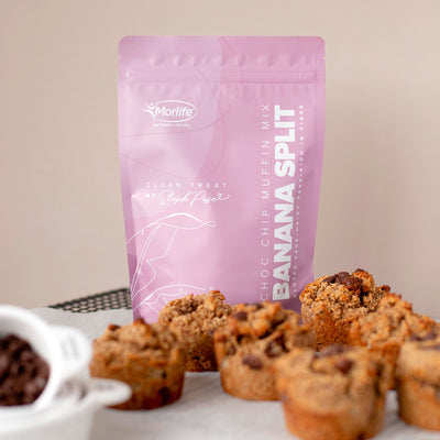 Steph Pase BANANA SPLIT Choc Chip Muffin Mix 280g